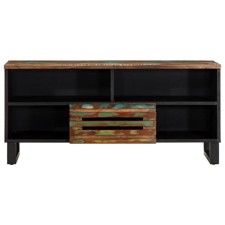 tv-bord 100x34x46 cm massivt akacietræ