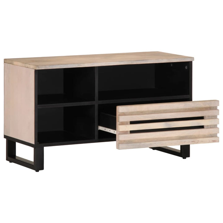 tv-bord 80x34x46 cm massivt mangotræ