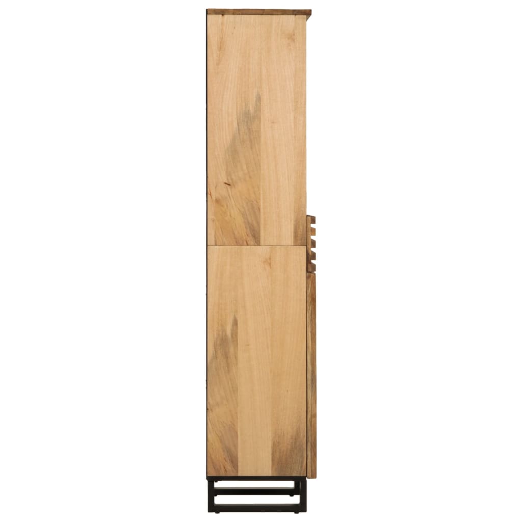 skænk 38x34x160 cm massivt ru mangotræ