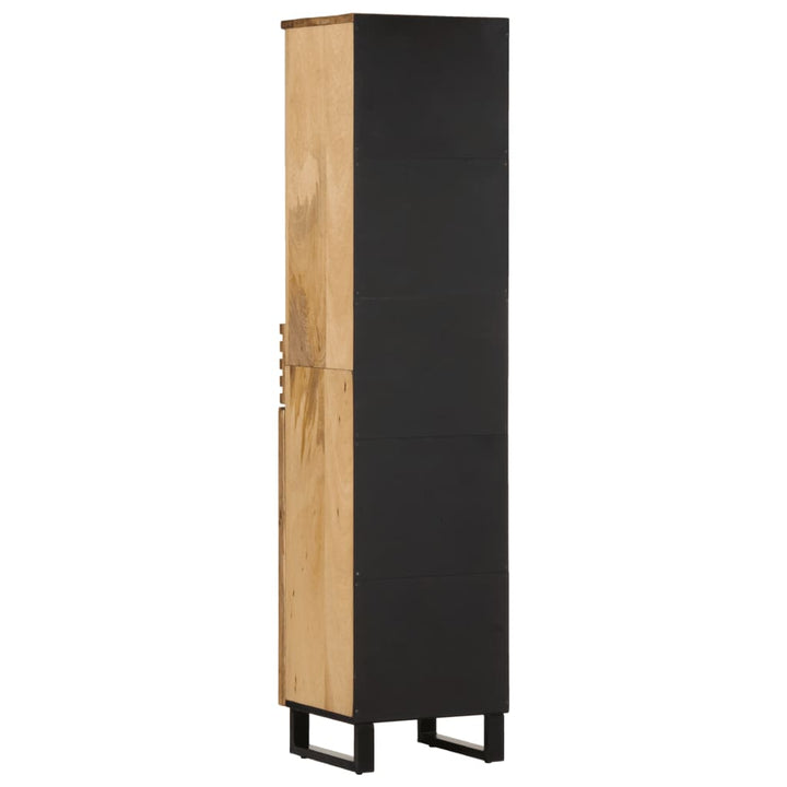 skænk 38x34x160 cm massivt ru mangotræ