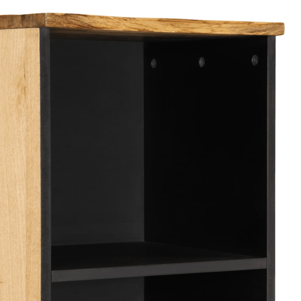 skænk 38x34x160 cm massivt ru mangotræ
