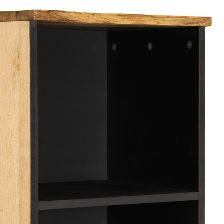 skænk 38x34x160 cm massivt ru mangotræ