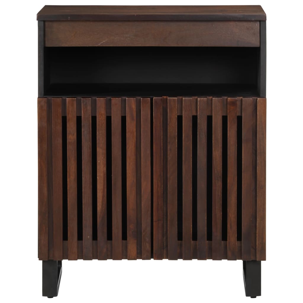 skænk 60x34x75 cm massivt mangotræ brun