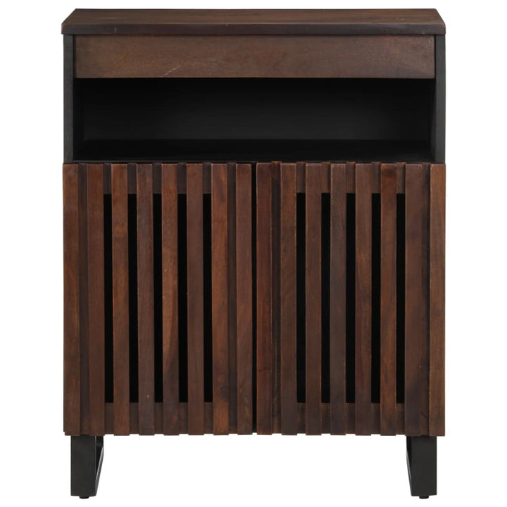 skænk 60x34x75 cm massivt mangotræ brun