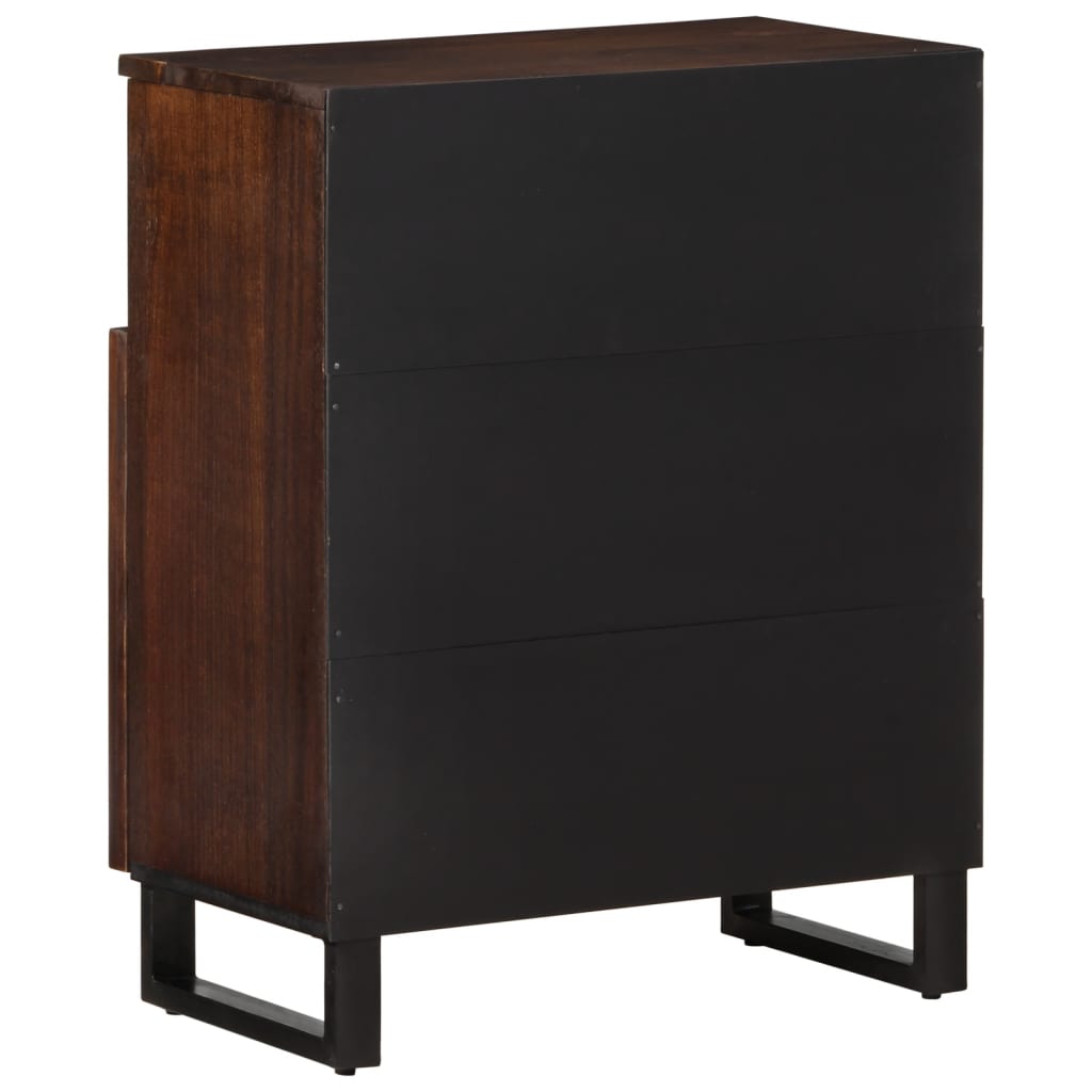 skænk 60x34x75 cm massivt mangotræ brun