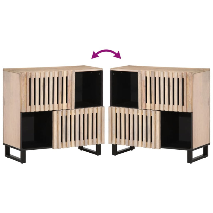 skænk 80x34x75 cm massivt mangotræ