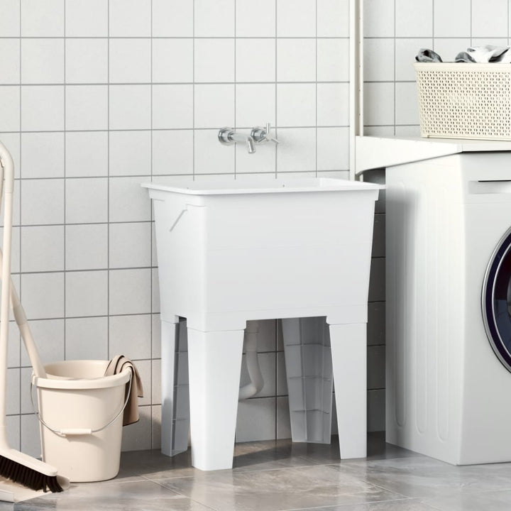 vaskekar 59x41x75 resin hvid