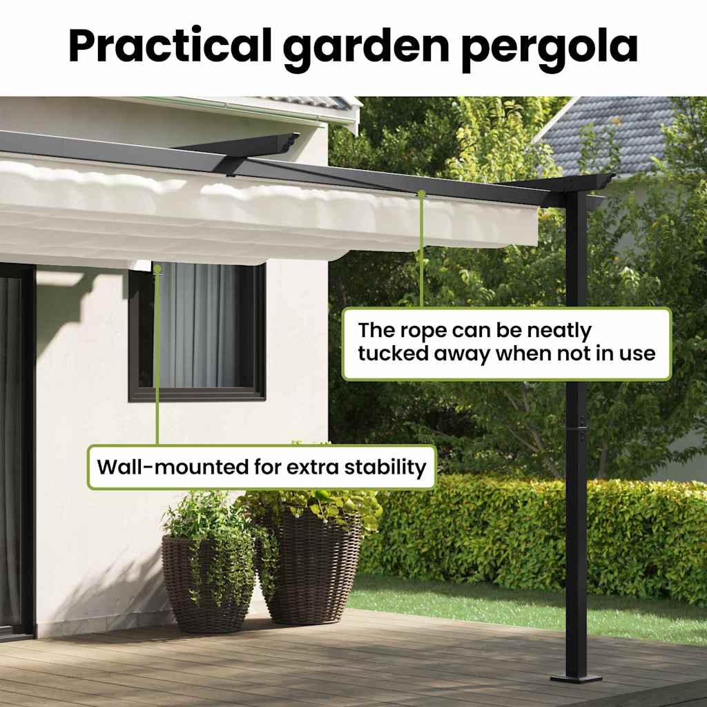 Pavillon 400 x 300 x 200 cm Cremefarvet Polyester