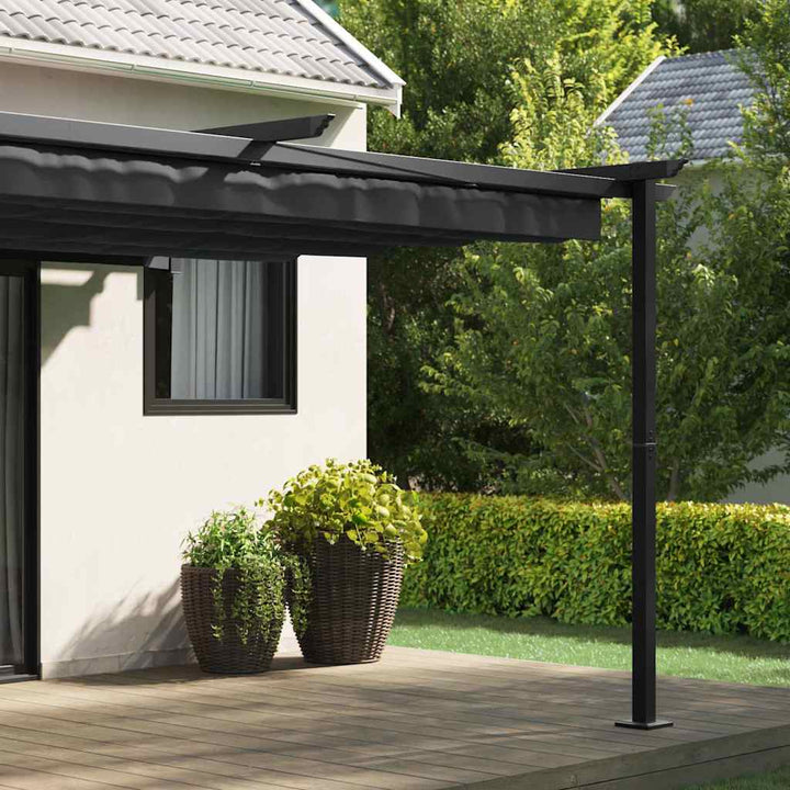 Pavillon 400 x 300 x 200 cm Antracit Polyester