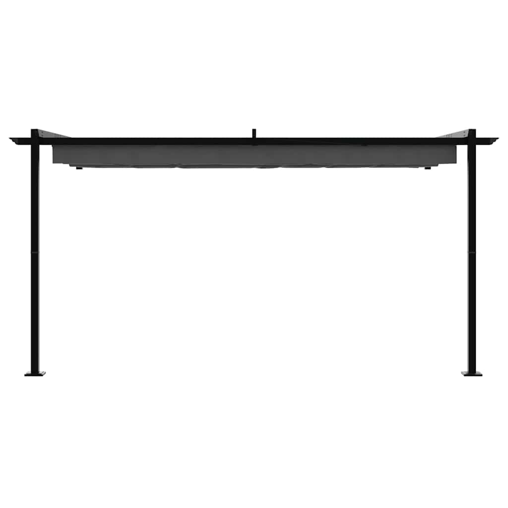 Pavillon 400 x 300 x 200 cm Antracit Polyester