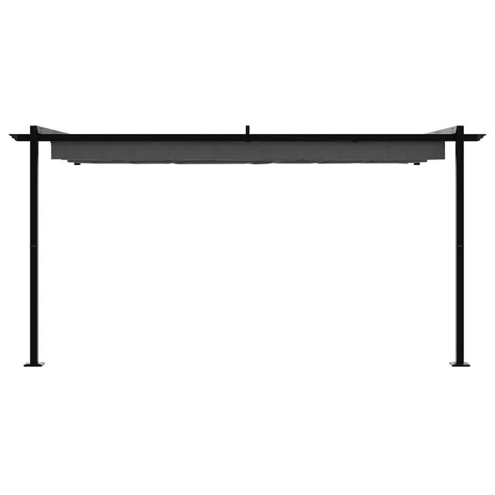 Pavillon 400 x 300 x 200 cm Antracit Polyester