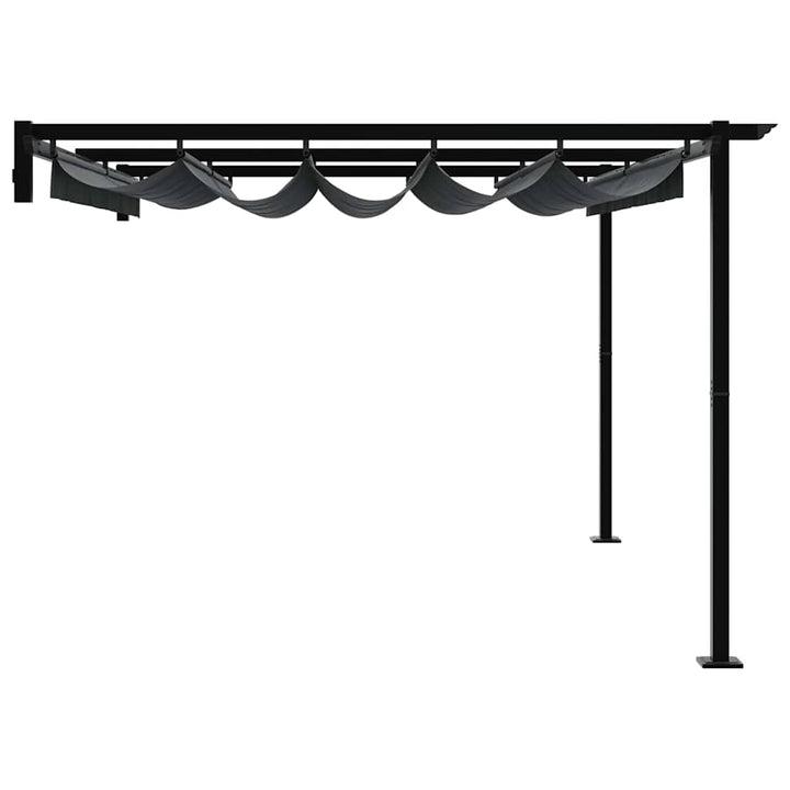 Pavillon 400 x 300 x 200 cm Antracit Polyester
