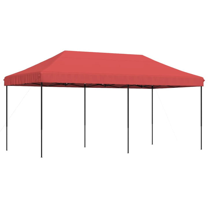 Party Tent Bordeaux med sort ramme Oxford stof