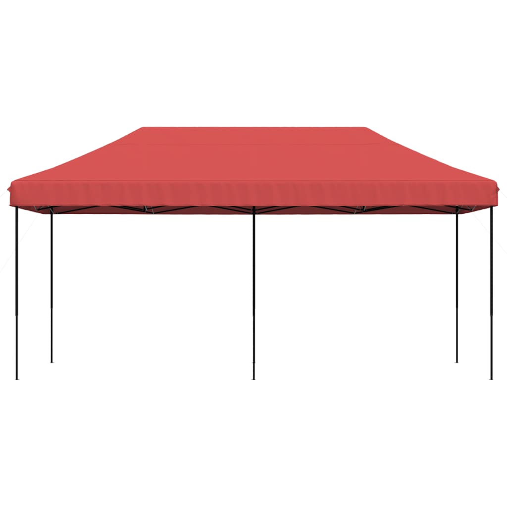 Party Tent Bordeaux med sort ramme Oxford stof