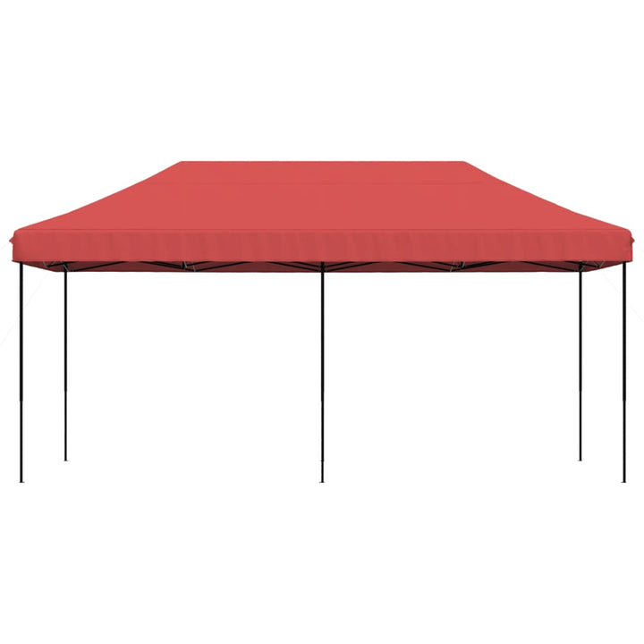 Party Tent Bordeaux med sort ramme Oxford stof