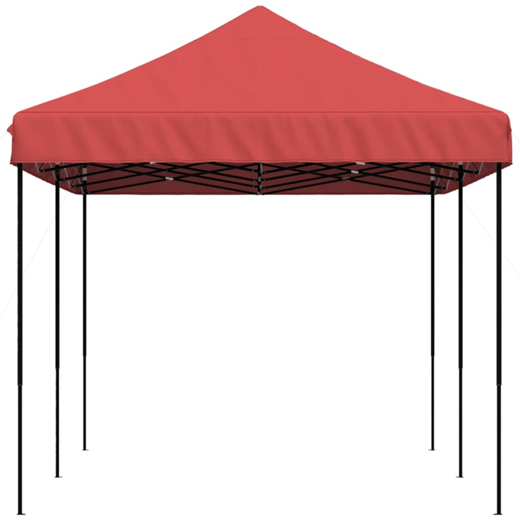 Party Tent Bordeaux med sort ramme Oxford stof