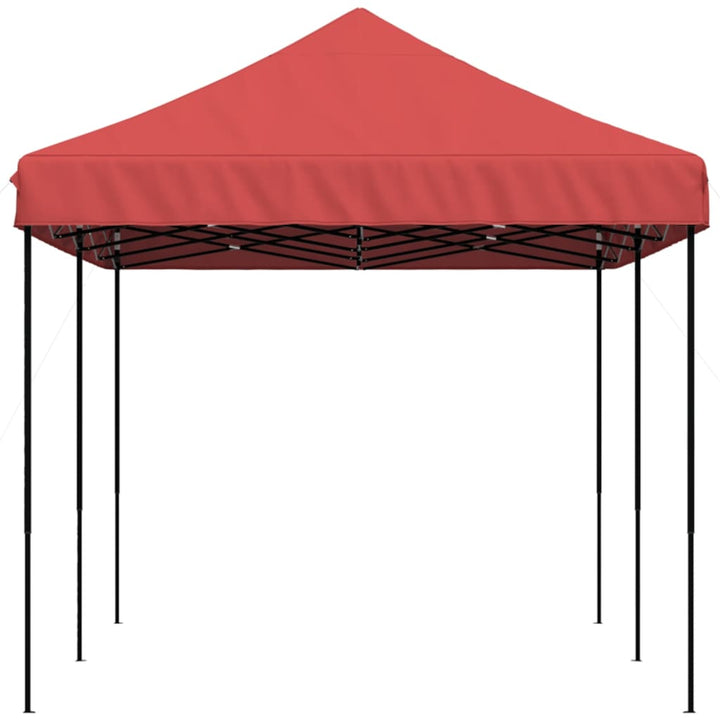 Party Tent Bordeaux med sort ramme Oxford stof