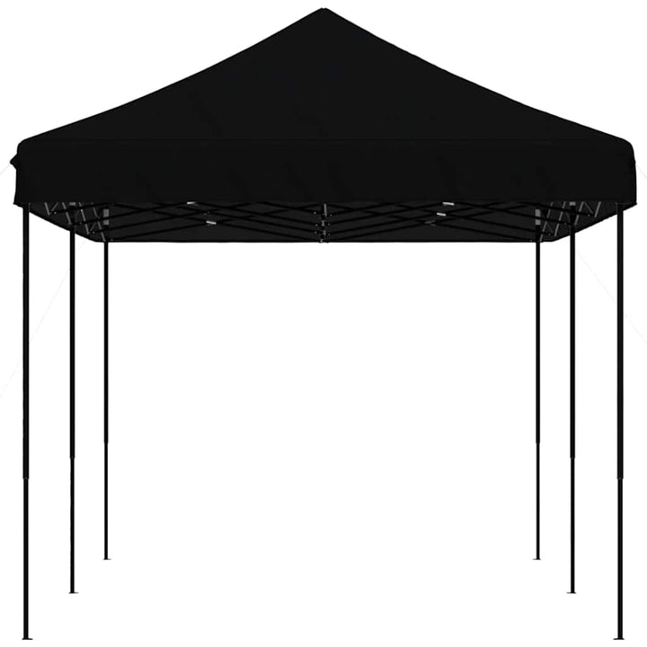foldbart pop up-festtelt 580x292x315 cm sort