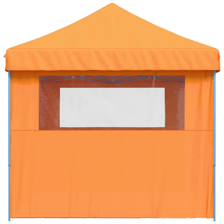 foldbart pop-up festtelt med 3 sidevægge orange
