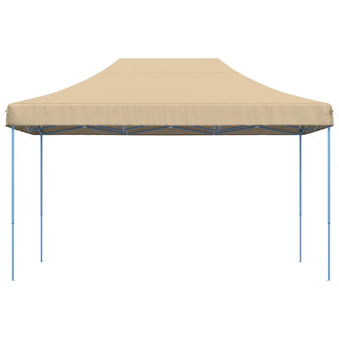 foldbart pop up-festtelt 440x292x315 cm beige