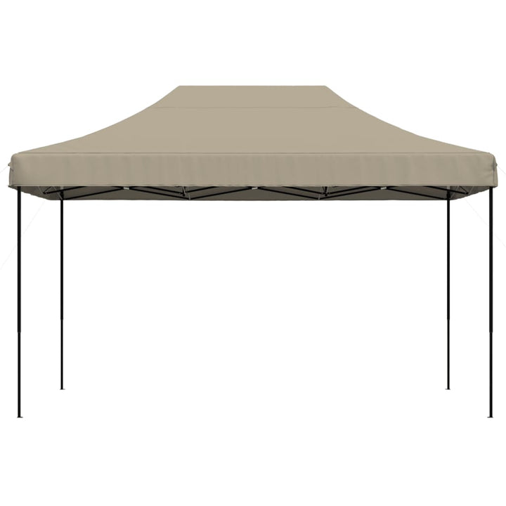 foldbart pop up-festtelt 440x292x315 cm gråbrun