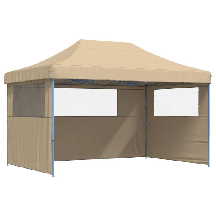 Party Tent 440 x 292 x 315 cm Beige med blå ramme