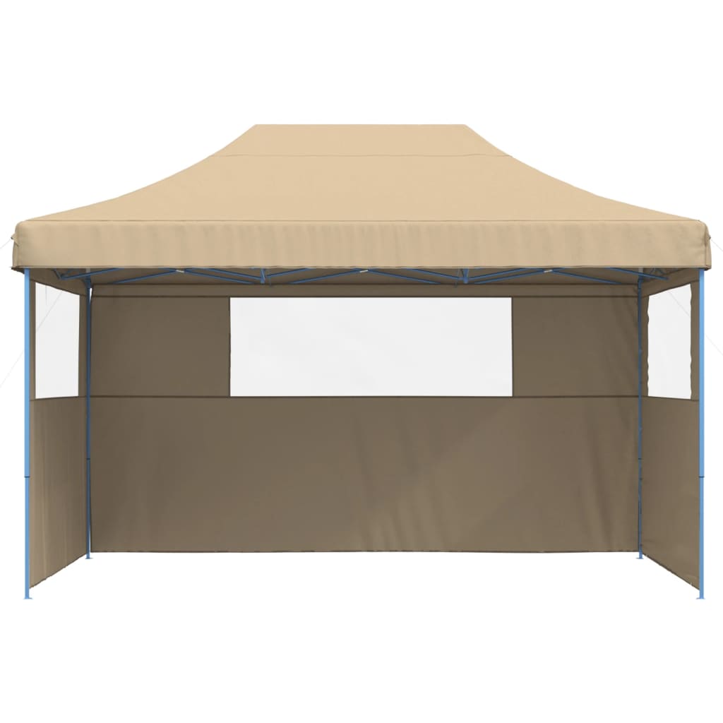 Party Tent 440 x 292 x 315 cm Beige med blå ramme