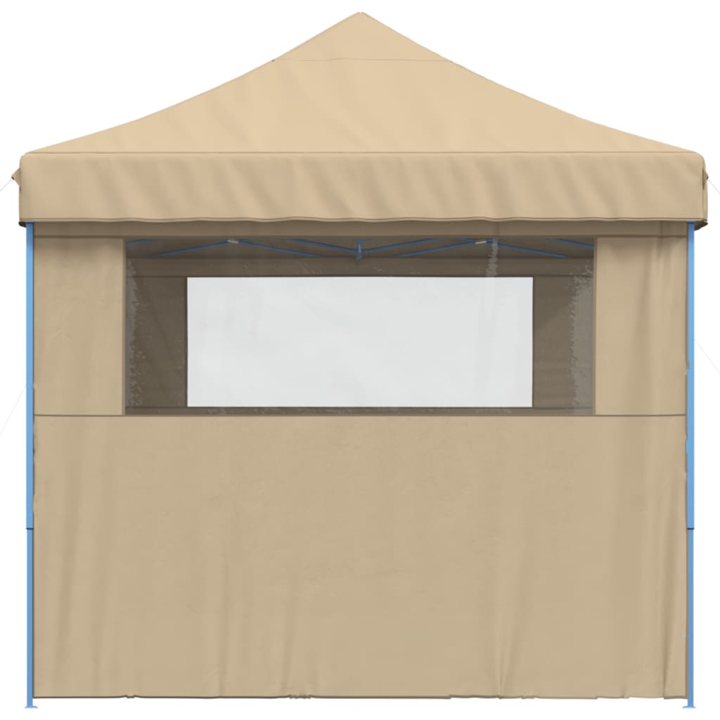 Party Tent 440 x 292 x 315 cm Beige med blå ramme