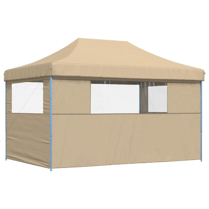 Party Tent 440 x 292 x 315 cm Beige med blå ramme