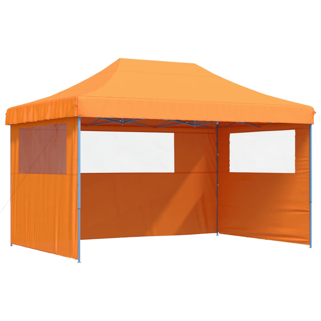 Party Tent 440 x 292 x 315 cm Orange med blå ramme