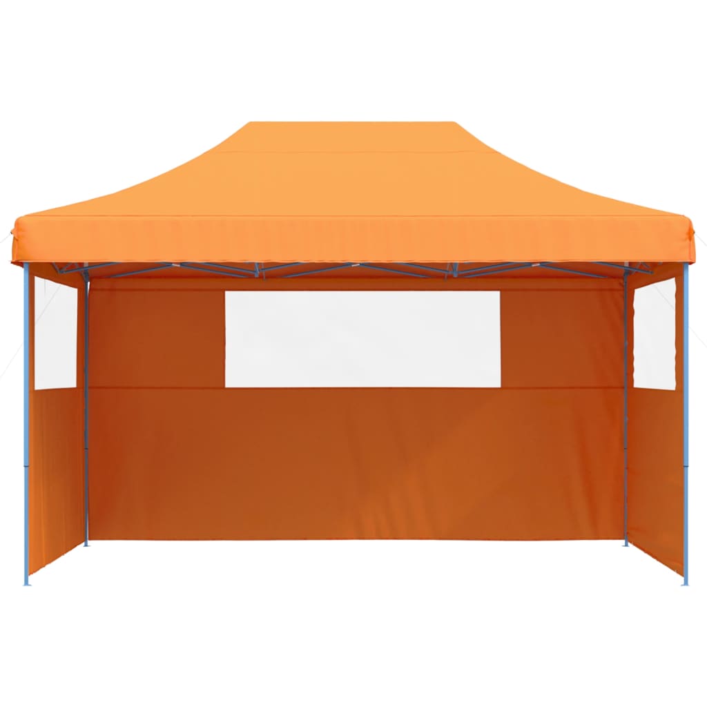 Party Tent 440 x 292 x 315 cm Orange med blå ramme