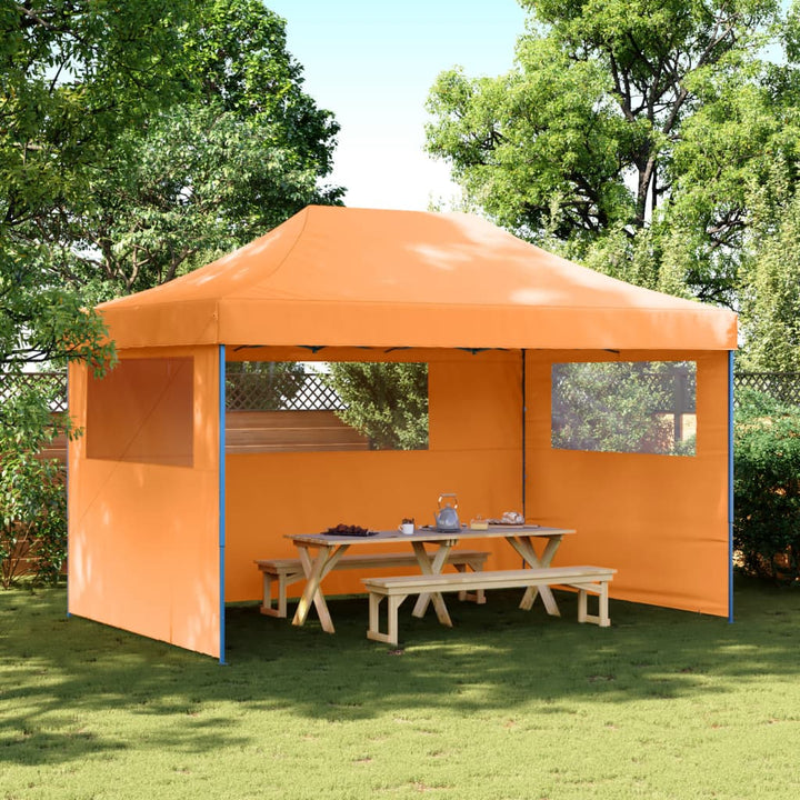 Party Tent 440 x 292 x 315 cm Orange med blå ramme