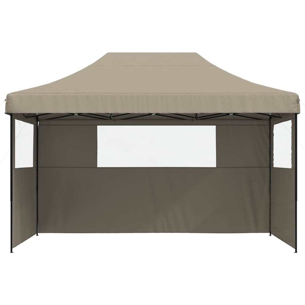Party Tent 440 x 292 x 315 cm Taupe med sort ramme