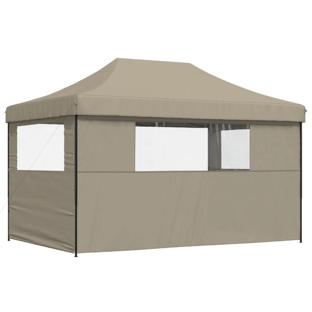 Party Tent 440 x 292 x 315 cm Taupe med sort ramme