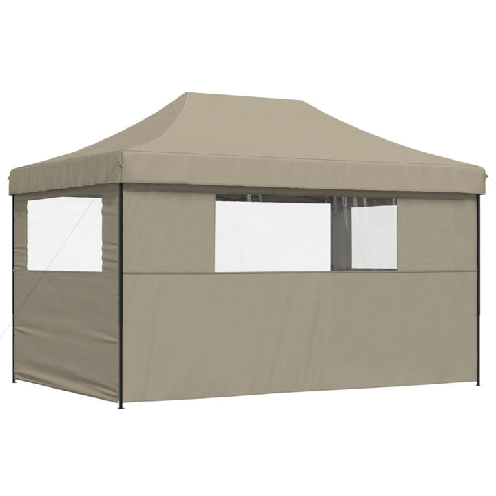 Party Tent 440 x 292 x 315 cm Taupe med sort ramme