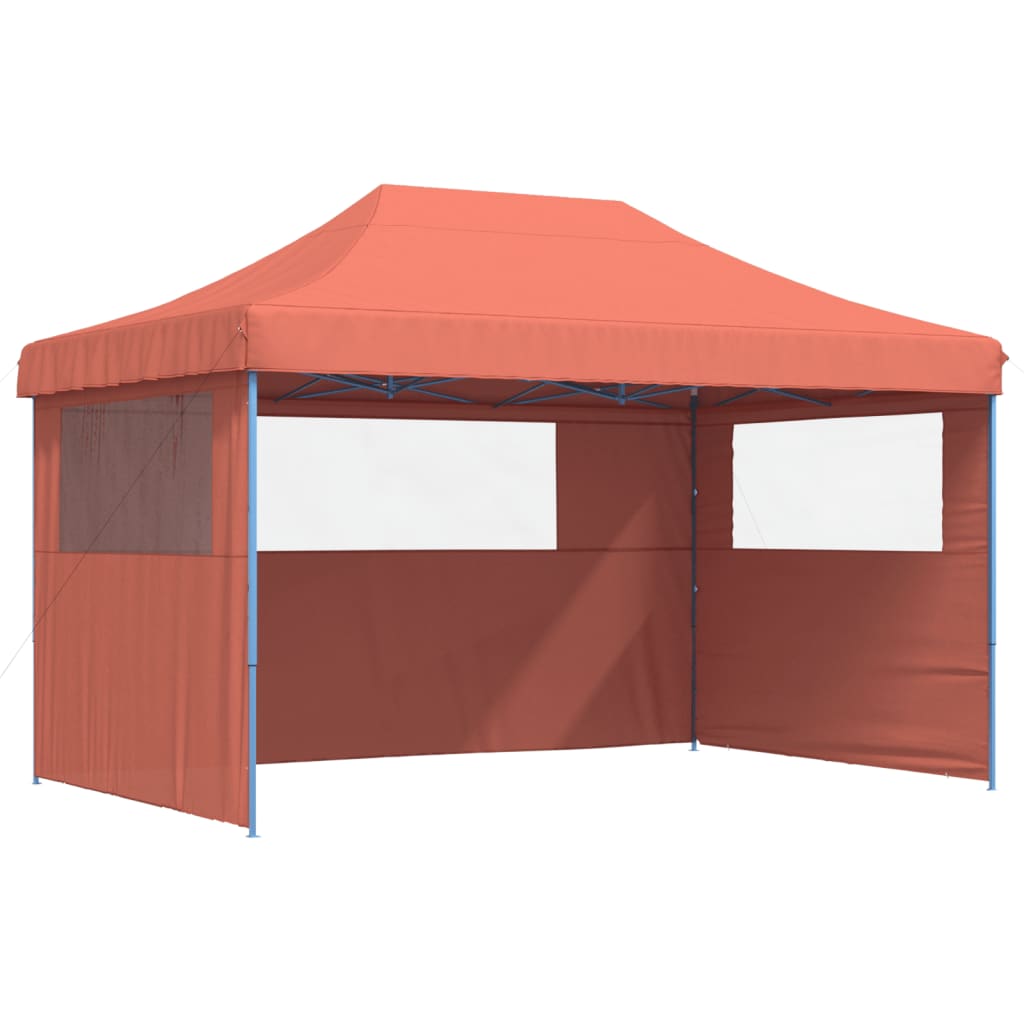 Party Tent 440 x 292 x 315 cm Terracotta med blå ramme