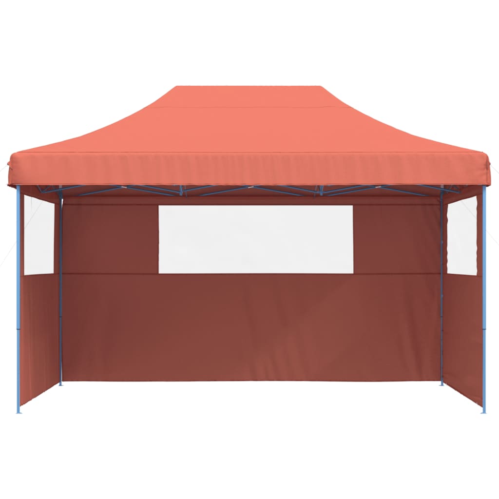 Party Tent 440 x 292 x 315 cm Terracotta med blå ramme