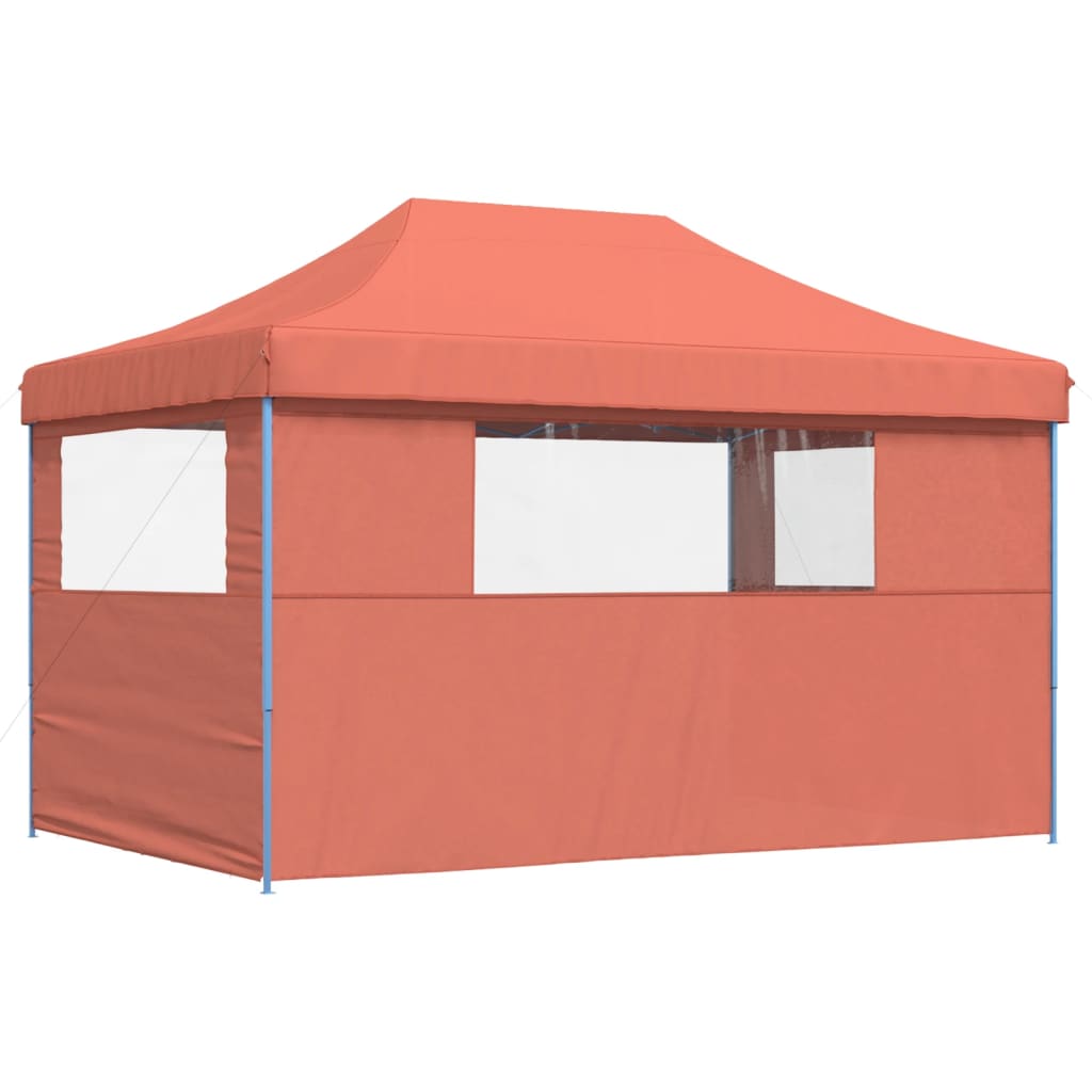 Party Tent 440 x 292 x 315 cm Terracotta med blå ramme
