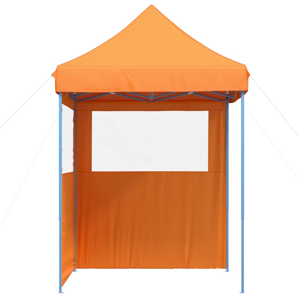 foldbart pop-up festtelt med 2 sidevægge orange