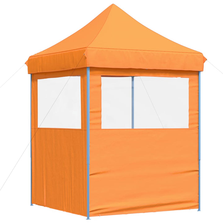 foldbart pop-up festtelt med 2 sidevægge orange