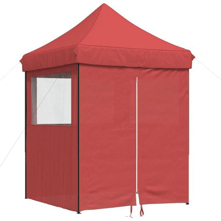 foldbart pop up-festtelt med 4 sidevægge bordeaux