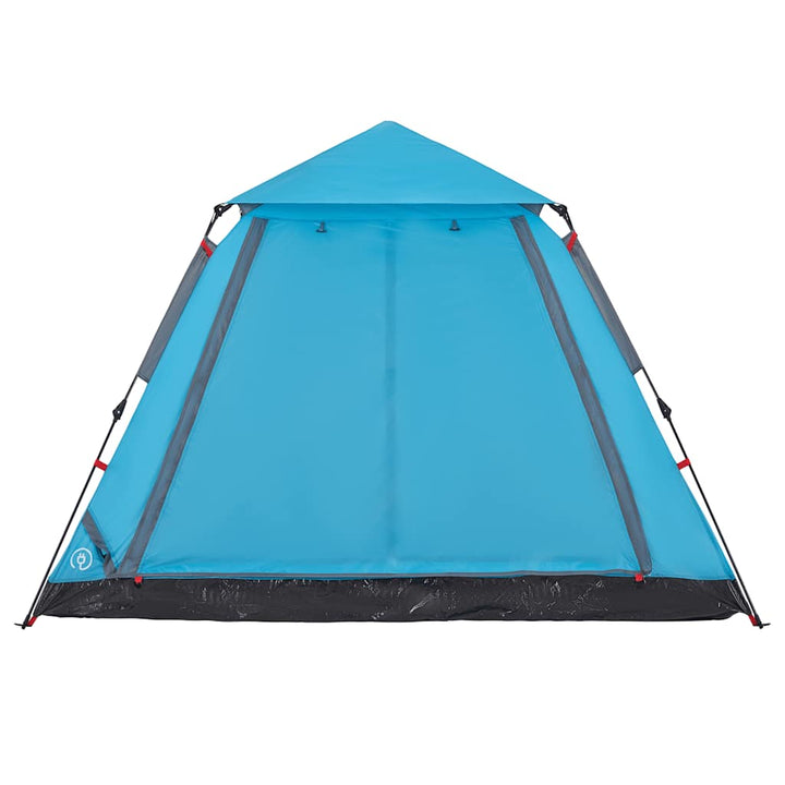 5-personers campingtelt kuppel quick-release blå