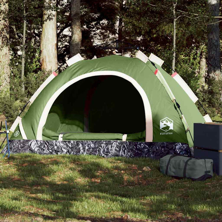 2-personers campingtelt vandtæt quick-release grøn
