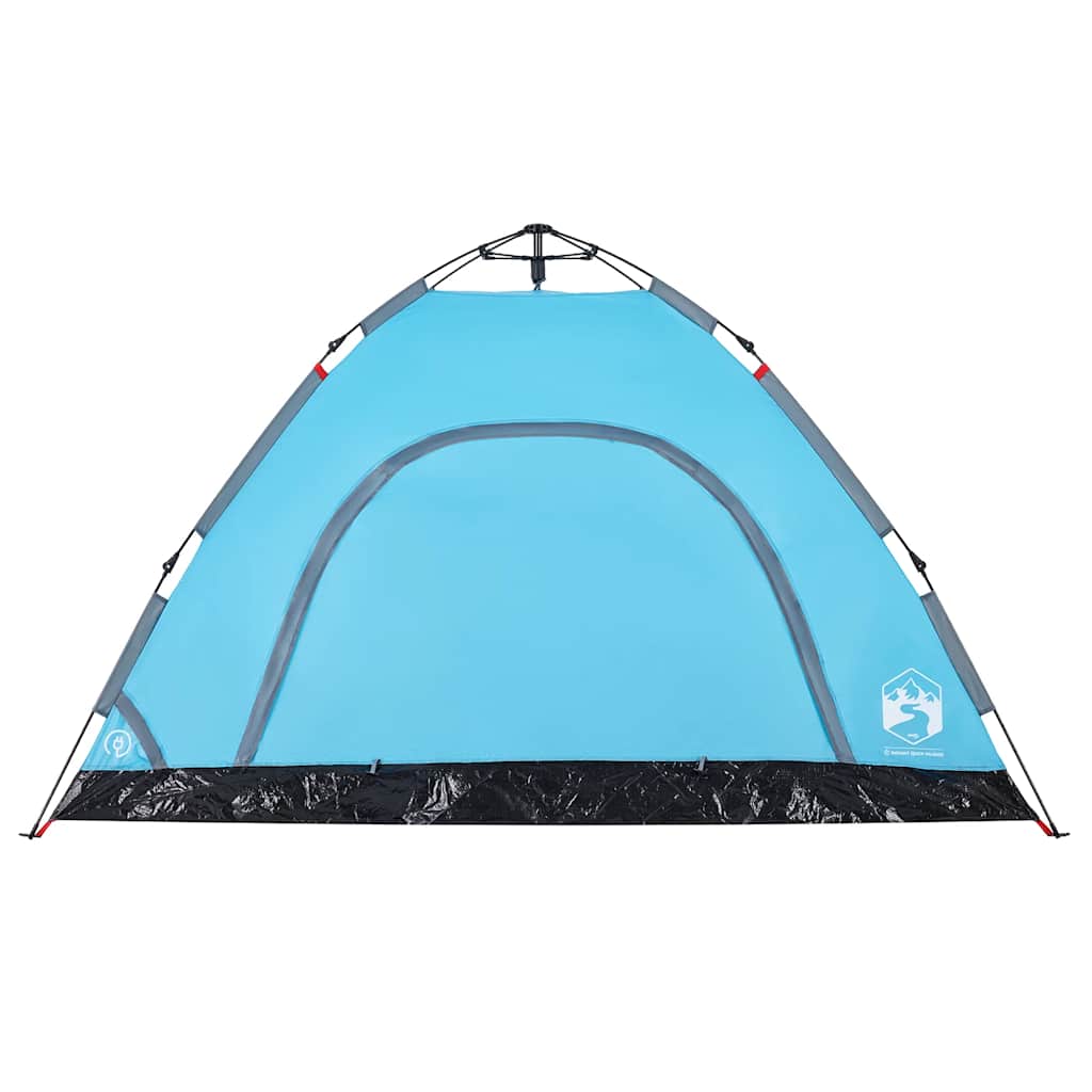 4-personers campingtelt quick-release blå
