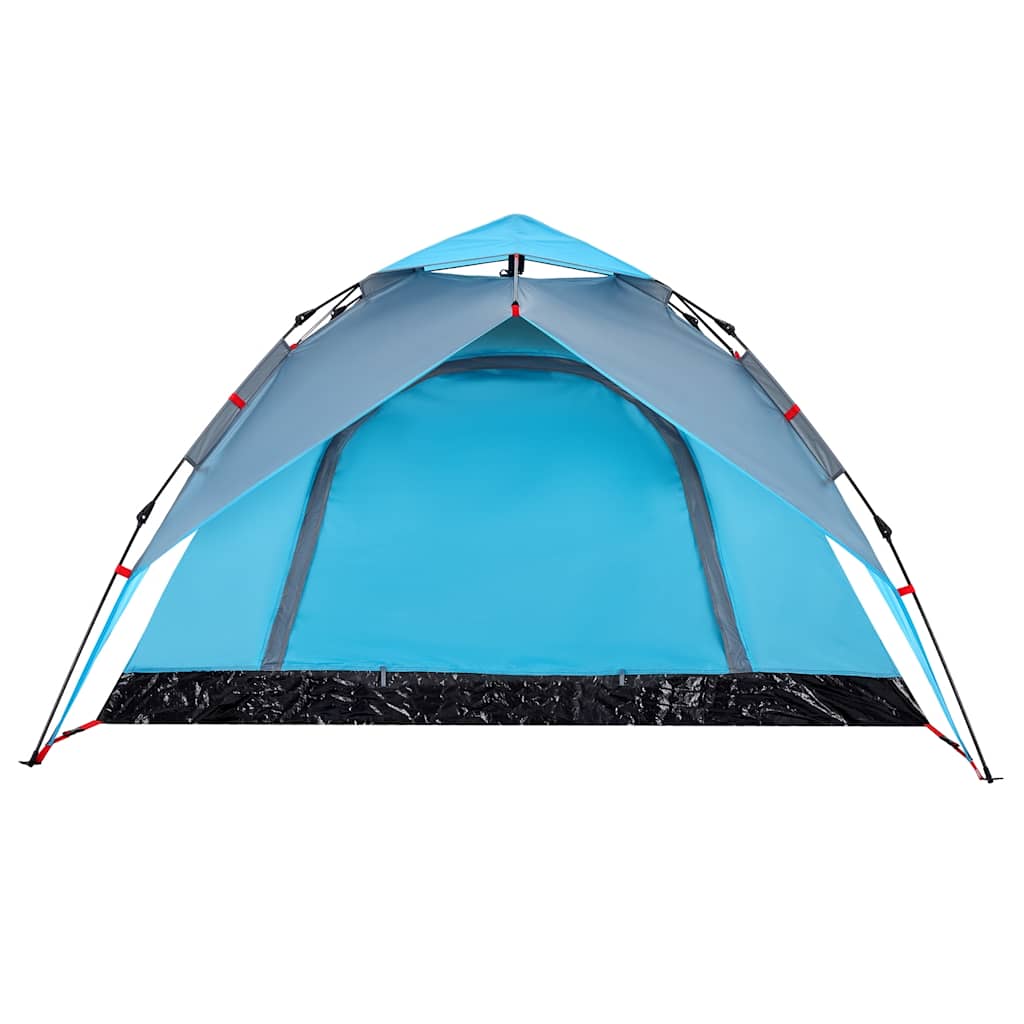 4-personers campingtelt quick-release blå