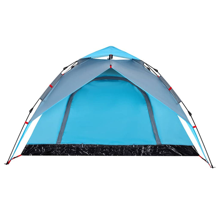 4-personers campingtelt quick-release blå