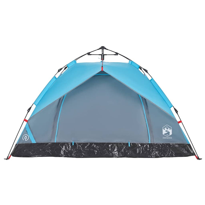 2-personers campingtelt kuppel quick-release blå