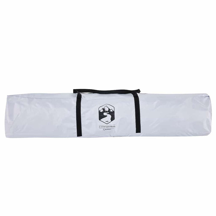 3-personers campingtelt kuppel quick-release mørklægning hvid