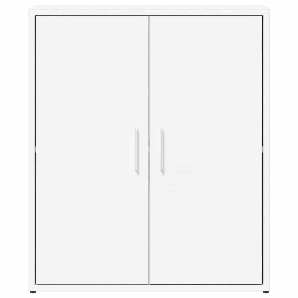 skænk 60x31x70 cm konstrueret træ hvid