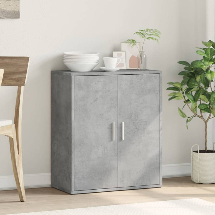 skænk 60x31x70 cm konstrueret træ betongrå